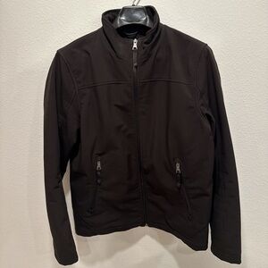 GUESS MEN’S BLACK RAIN JACKET 🌧️ SIZE M — BUSINESS CASUAL COMMUTER COAT